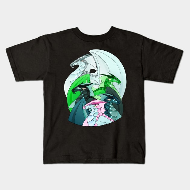 Wings of Fire - Animus Seawings Kids T-Shirt by giratina13